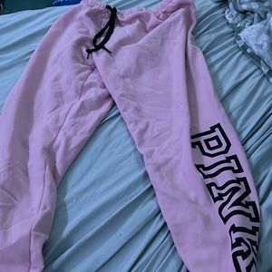 Pink sweat pants